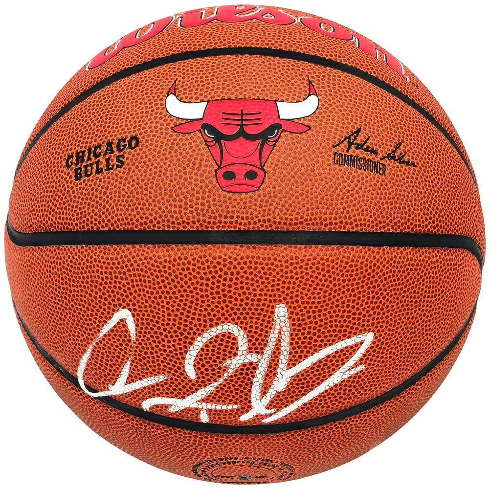 Dennis Rodman Autographed Chicago Bulls Logo Composite Leather Basketball