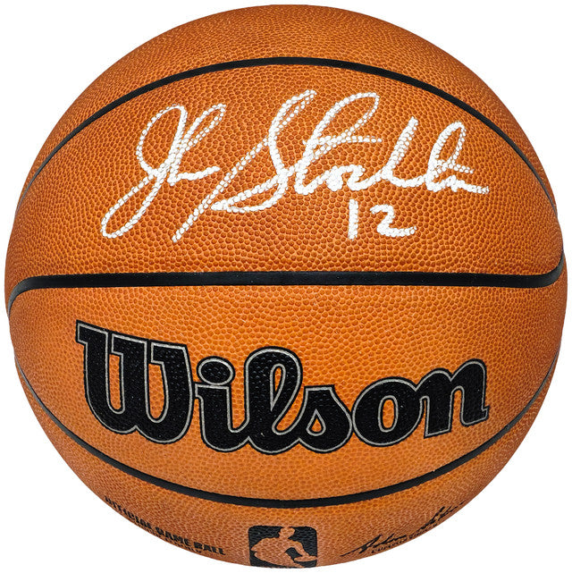 John Stockton Autographed Authentic Wilson Basketball