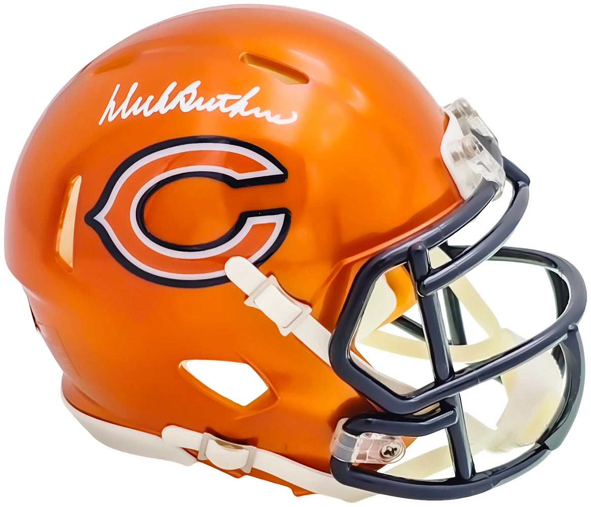 Dick Butkus Autographed Chicago Bears Flash Orange Speed Mini Helmet