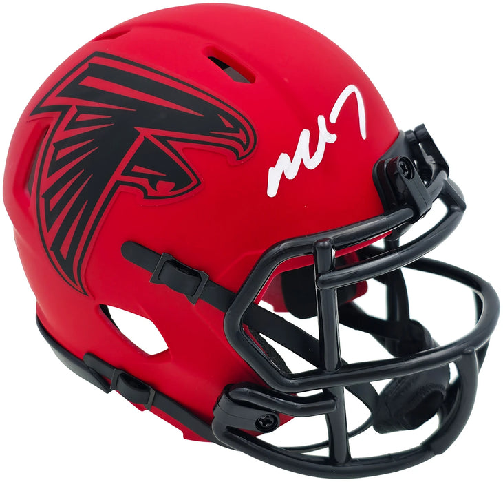 Michael Vick Autographed Atlanta Falcons Rave Red Speed Mini Helmet
