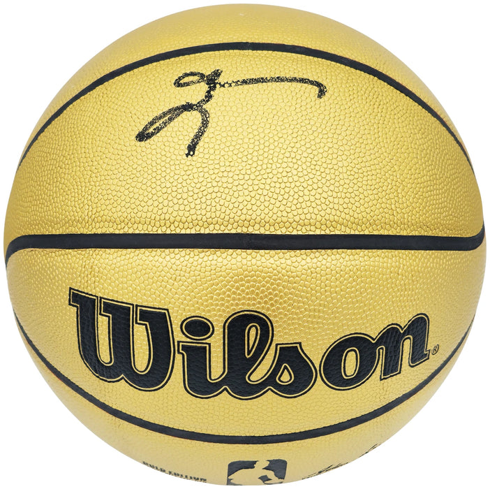 Allen Iverson Autographed Gold Edition Composite Leather Basketball