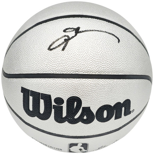 Allen Iverson Autographed Platinum Edition Composite Leather Basketball