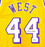 Jerry West Autographed "Hall Of Fame" Custom Yellow Basketball Jersey