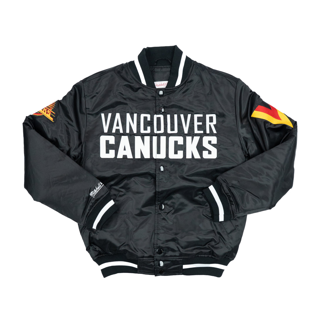 Mitchell & Ness Vancouver Canucks Big Words A-Frame Snapback - Black Mitchell & Ness Vancouver Canucks Big Words A-Frame Snapback - Black