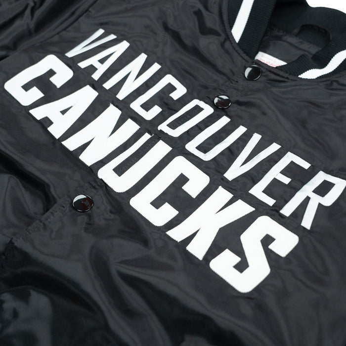 Vancouver Canucks Big Hood Satin Jacket - Pastime Sports & Games
