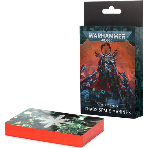 Warhammer 40,000 Datasheet Cards Chaos Space Marines (43-02) - Pastime Sports & Games
