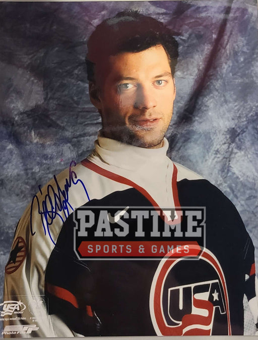 Bill Guerin Autographed 8X10 Team USA Home Jersey (Portrait) - Pastime Sports & Games