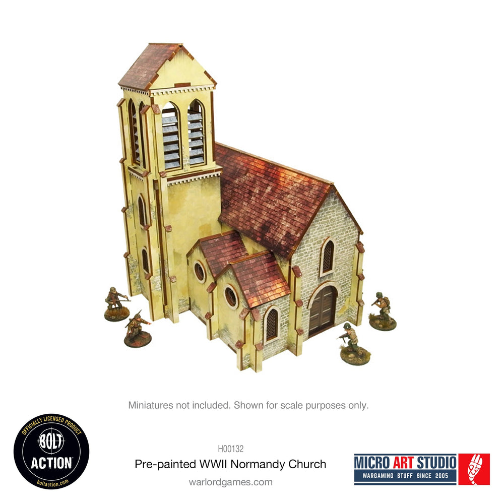 Micro Art Studio WW2 Normandy Church - Pastime Sports & Games