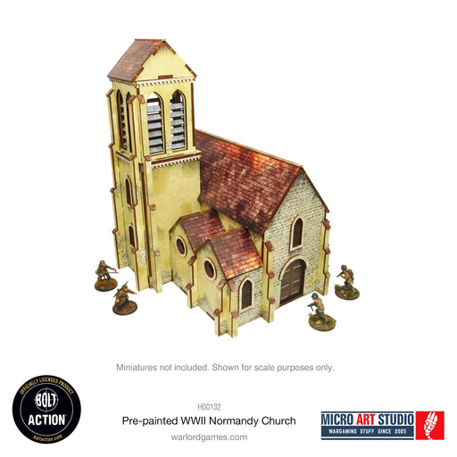 Micro Art Studio WW2 Normandy Church - Pastime Sports & Games