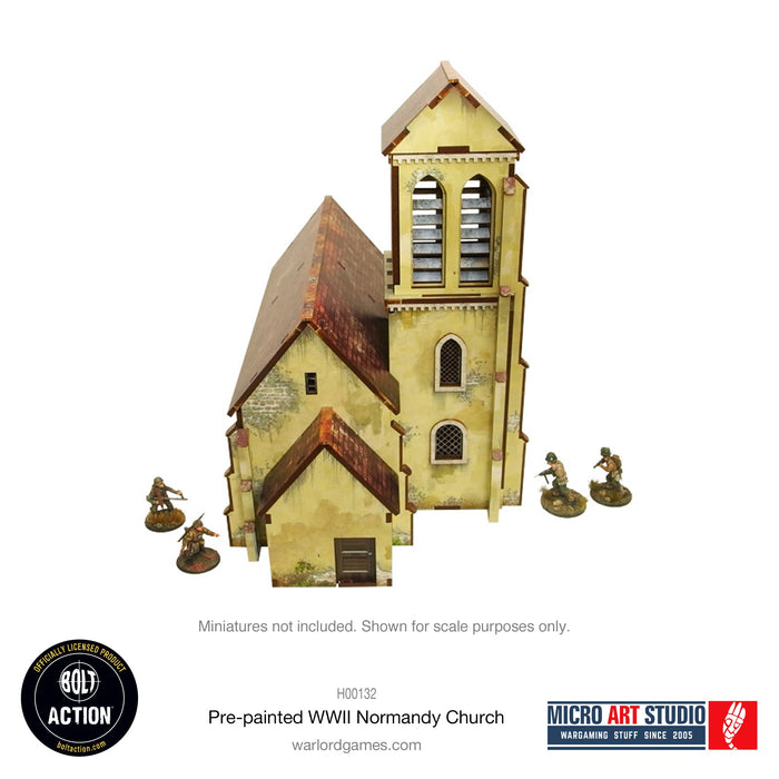 Micro Art Studio WW2 Normandy Church - Pastime Sports & Games
