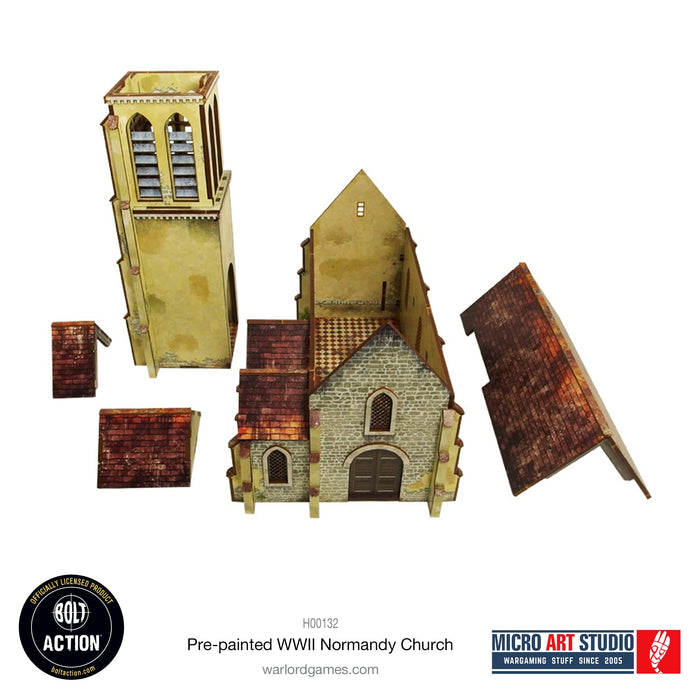 Micro Art Studio WW2 Normandy Church - Pastime Sports & Games