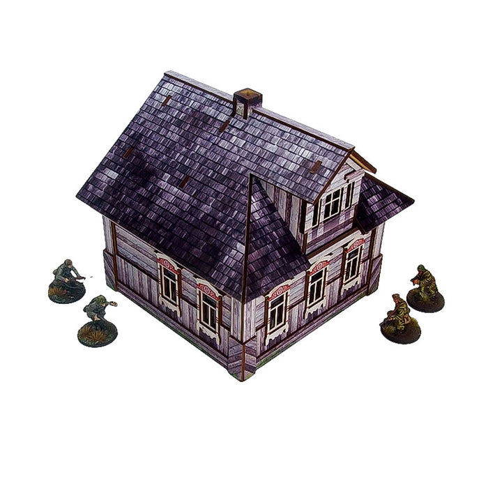 WW2 Ostfront Village Whitewashed Dacha