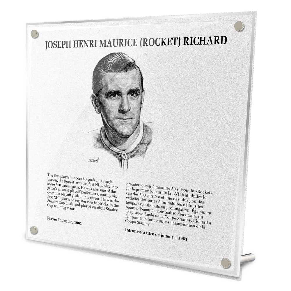 Maurice Richard 9x9 Legends Plaque - Pastime Sports & Games