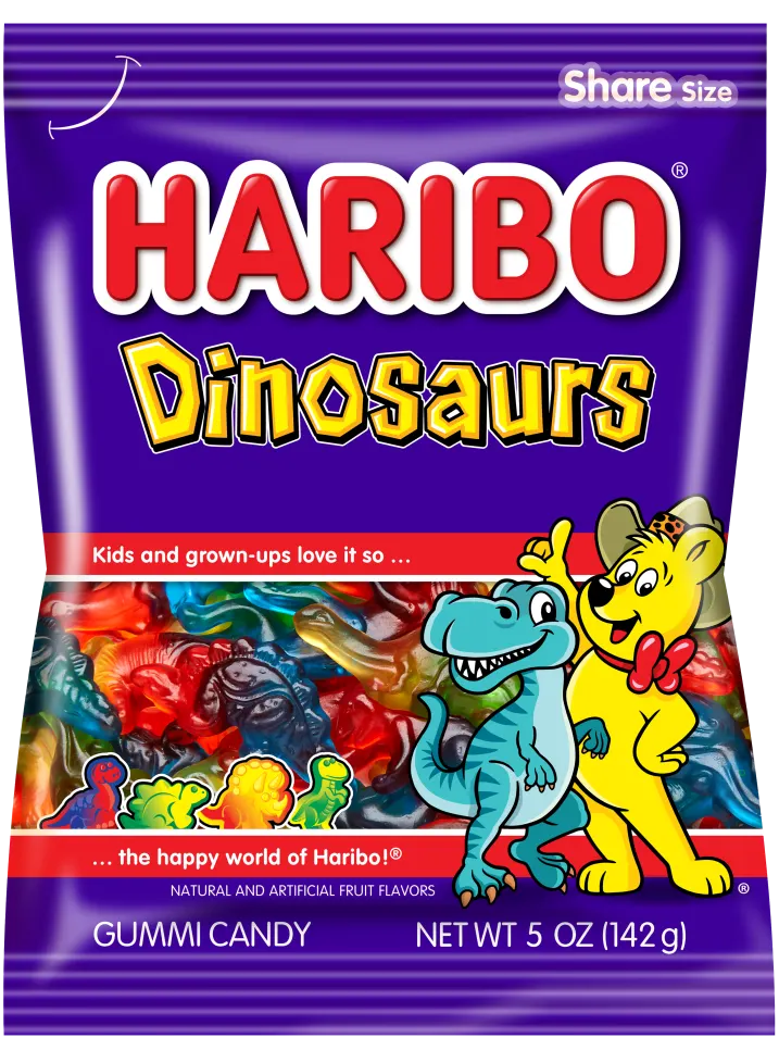 Haribo Dinosaurs Gummi Candy - Pastime Sports & Games
