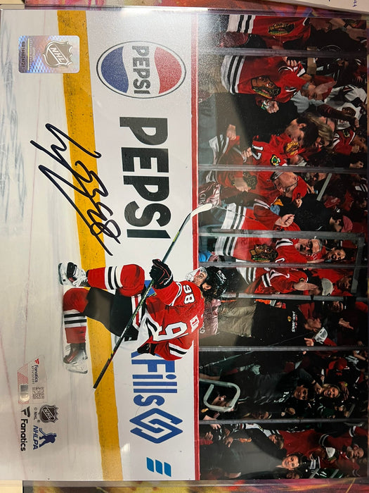 Connor Bedard Autographed Chicago Blackhawks 8x10 Photo