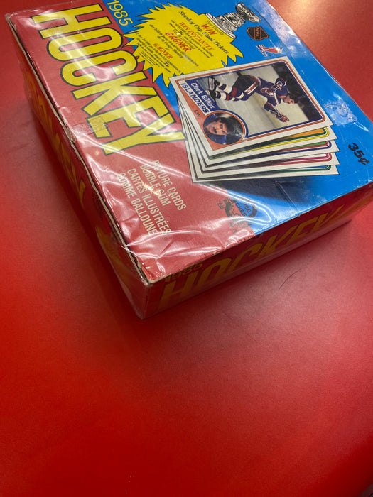 1984/85 O-Pee-Chee NHL Hockey Wax Box Tape Intact - Pastime Sports & Games
