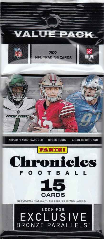 2022 Panini Chronicles NFL Football Value Pack / Box - Pastime Sports & Games