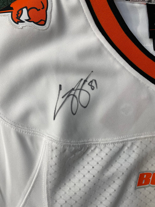 Geroy Simon Autographed BC Lions Football Away Jersey - Pastime Sports & Games