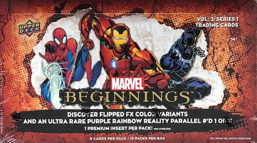 Upper Deck Marvel Beginnings Vol. 2: Series 1 Hobby Box - Pastime Sports & Games