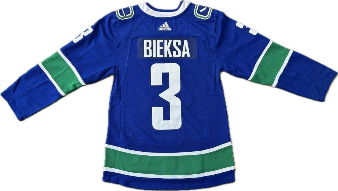 2017 Vancouver Canucks Kevin Bieksa Adidas Custom Stitched Blue Jersey - Pastime Sports & Games