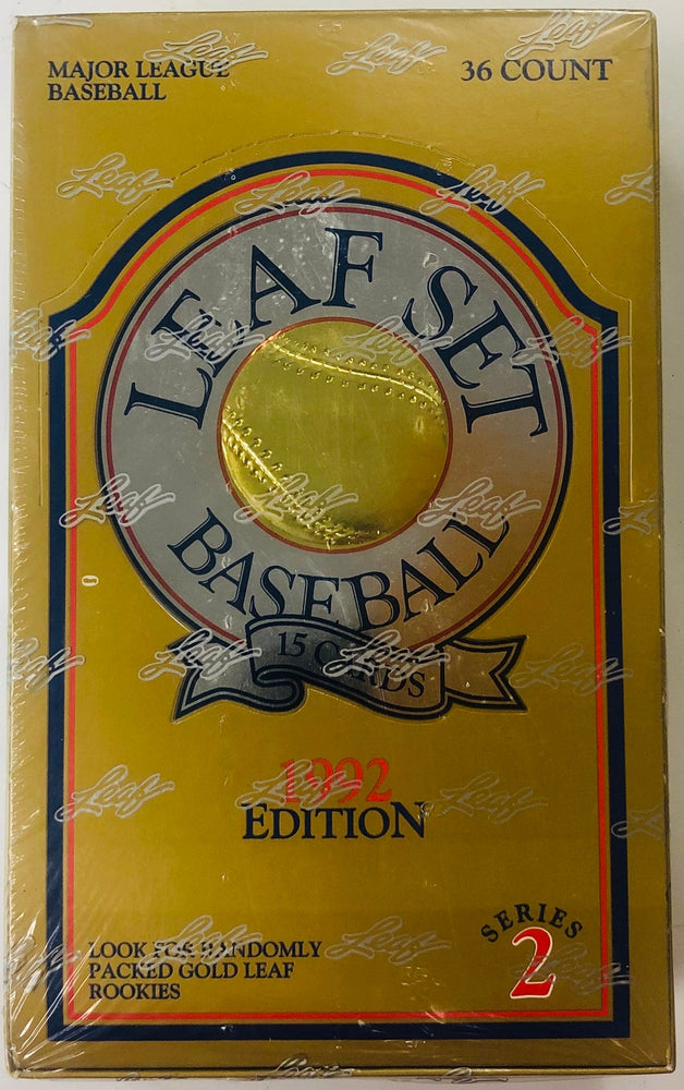 1992 Leaf Set Series 2 Baseball Hobby Box - Pastime Sports & Games
