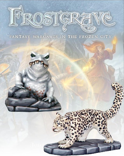 Frostgrave Ice Toad & Snow Leopard
