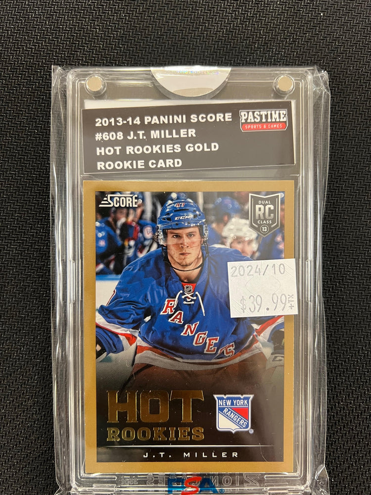 J.T. Miller 2013/14 Panini Score Rookie Card #608 Encased in Magpro - Pastime Sports & Games