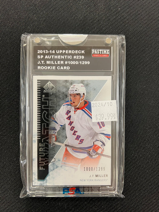 J.T. Miller 2013/14 Upperdeck Rookie Card Encased in Magpro - Pastime Sports & Games