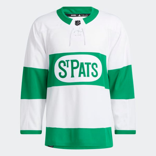 2018/19 Toronto Maple Leafs St. Pats Adidas White Jersey - Pastime Sports & Games