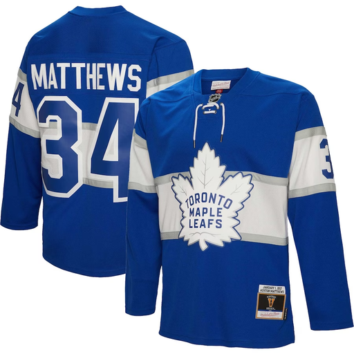 Toronto Maple Leafs Auston Matthews 2017 Mitchell And Ness Blue Hockey Jersey - Pastime Sports & Games