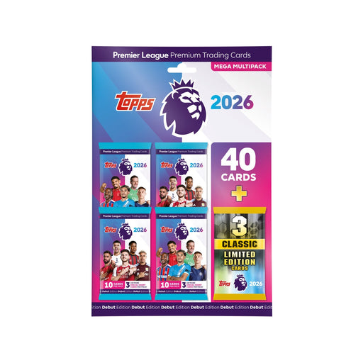 2025/26 Topps Premier League Debut Edition Mega Multipack - Pastime Sports & Games