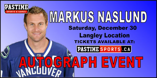 Markus Naslund Autograph Event December 30 2023 - Pastime Sports & Games