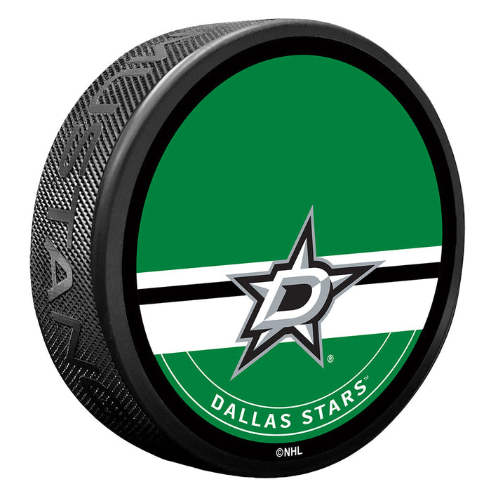 Dallas Stars Textured Logo Hockey Pucks (Autograph Puck) - Pastime Sports & Games