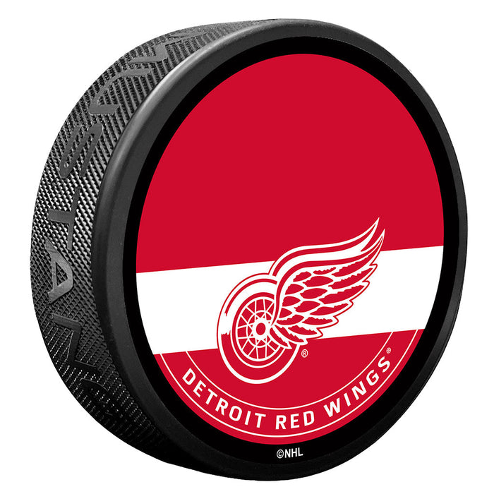 Detroit Red Wings Textured Hockey Pucks (Autograph Puck) - Pastime Sports & Games