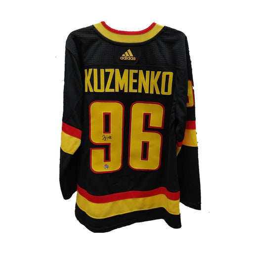 Vancouver Canucks Andrei Kuzmenko Autographed Adidas Hockey Home Black Jersey - Pastime Sports & Games