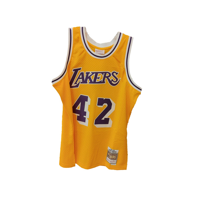 James Worthy Autographed Los Angeles Lakers Swingman Jersey - Pastime Sports & Games