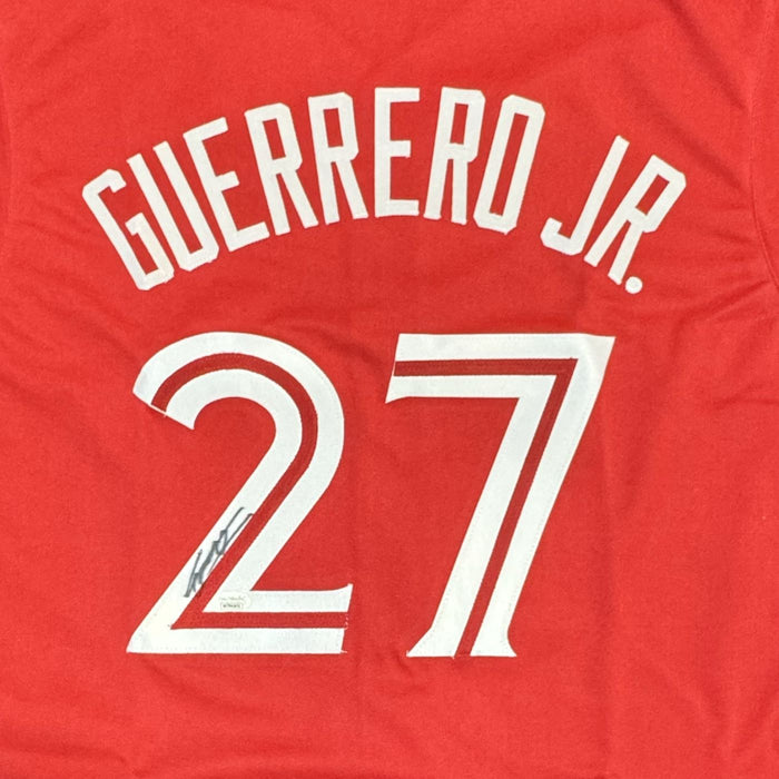 Vladimir Guerrero Jr. Autographed Toronto Baseball Custom Jersey - Pastime Sports & Games