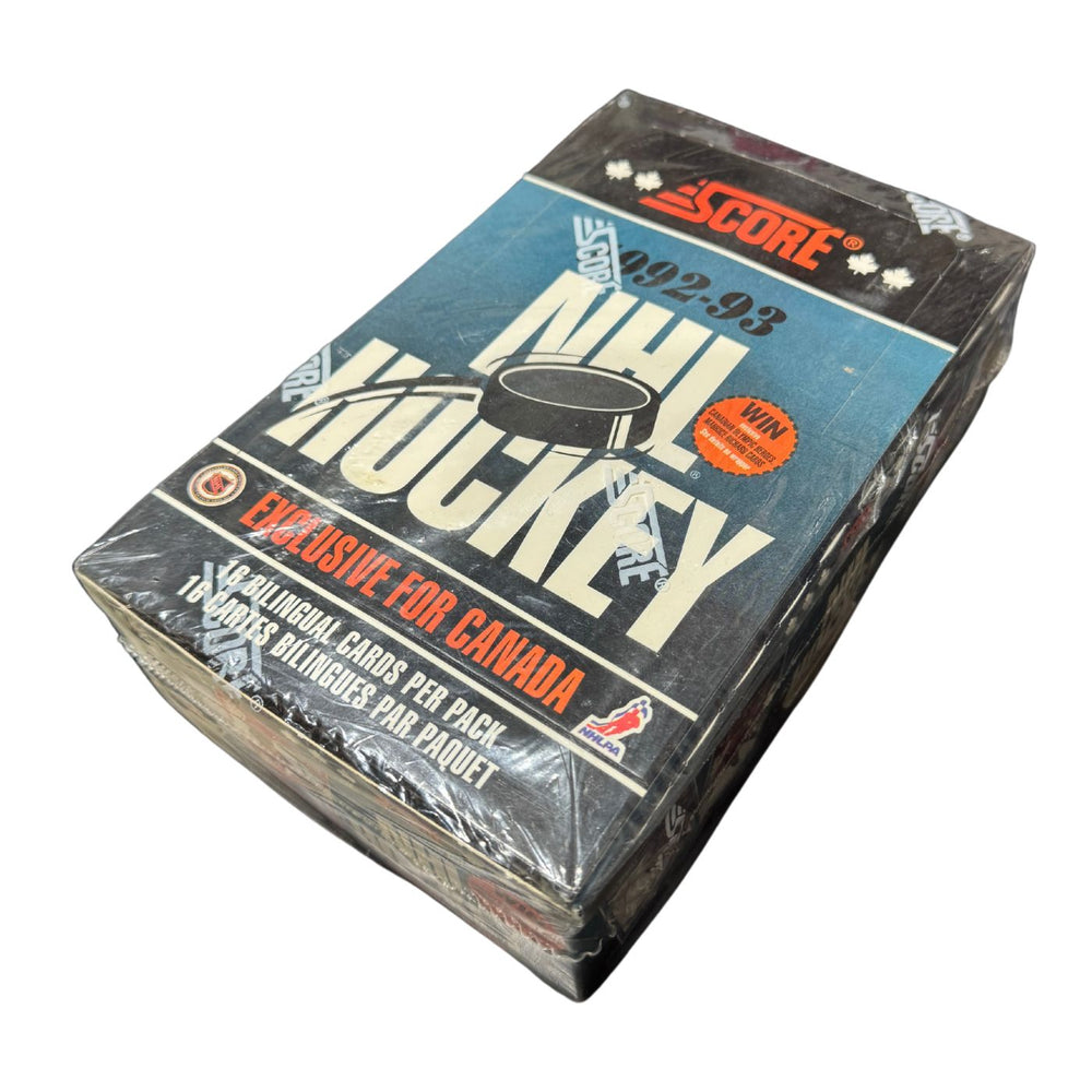 1992/93 Score Bilingual NHL Hockey Hobby Box - Pastime Sports & Games