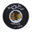 Denis DeJordy Autographed Chicago Blackhawks Hockey Puck (Small Logo) - Pastime Sports & Games