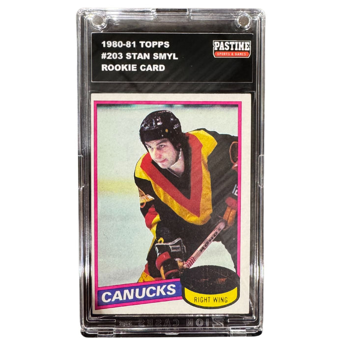 Stan Smyl 1980-81 Topps Rookie Card #203 Encased in Magpro - Pastime Sports & Games