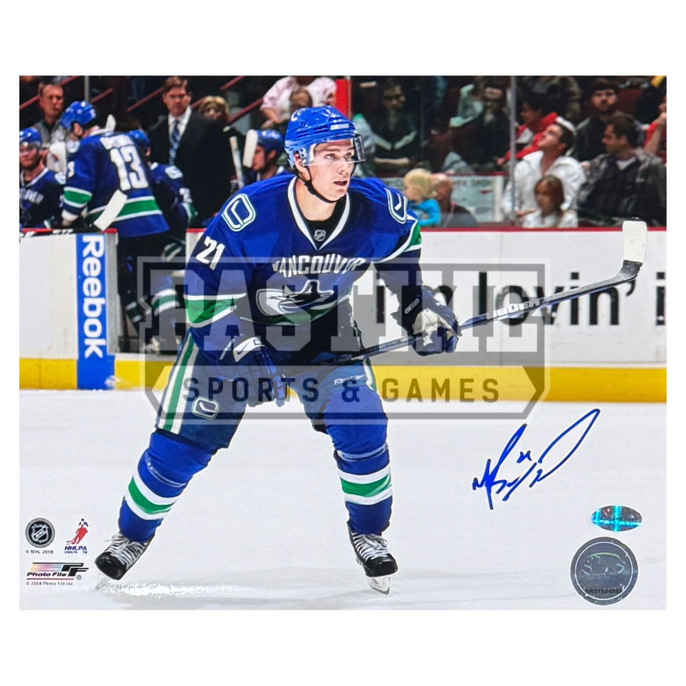 Mason Raymond Autographed Vancouver Canucks Photo (Ready Stance) - Pastime Sports & Games