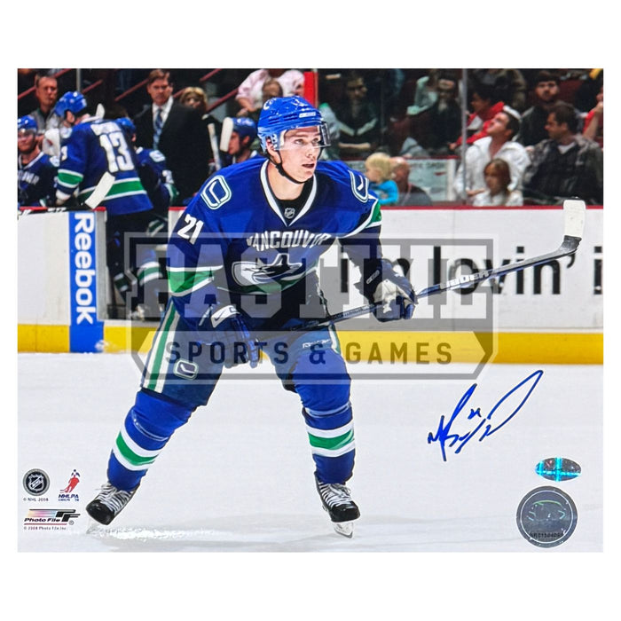 Mason Raymond Autographed Vancouver Canucks Photo (Ready Stance) - Pastime Sports & Games