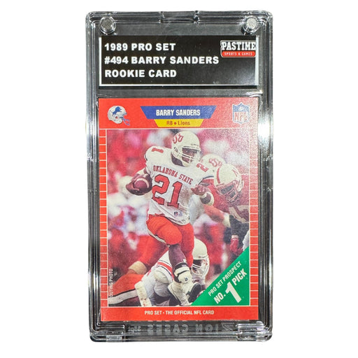 Barry Sanders 1989 Pro Set Rookie Card Encased in Slabmag