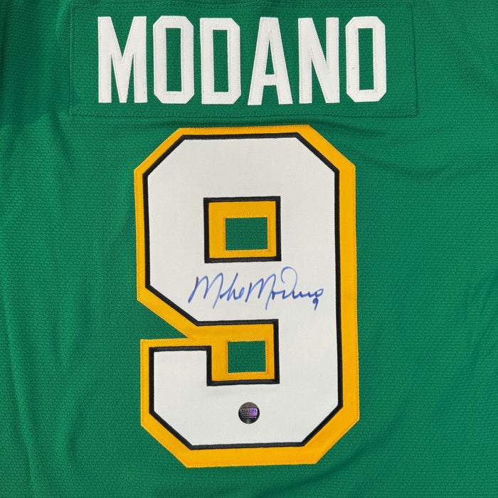 Mike Modano Autographed Minnesota North Stars Mitchell & Ness 1989/90 Vintage Hockey Jersey - Pastime Sports & Games