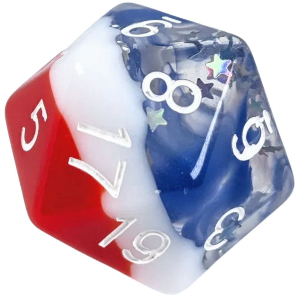 Diffusion Dice XL d20 Stars & Stripes