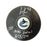 Jonathan Lekkerimaki Autographed & Inscribed Vancouver Canucks Hockey Puck (Small Orca Logo) - Pastime Sports & Games