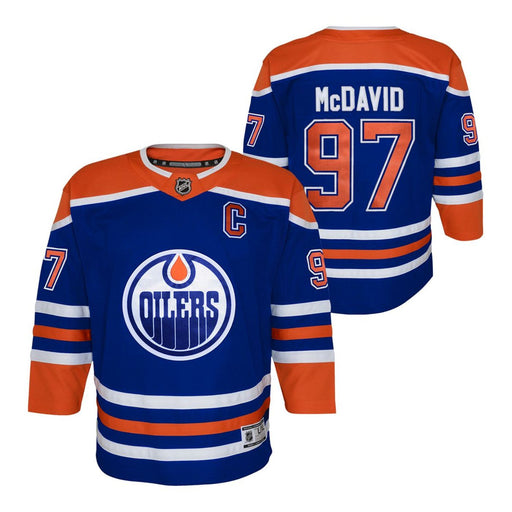 Edmonton Oilers Connor McDavid Junior Premier Hockey Jersey - Pastime Sports & Games