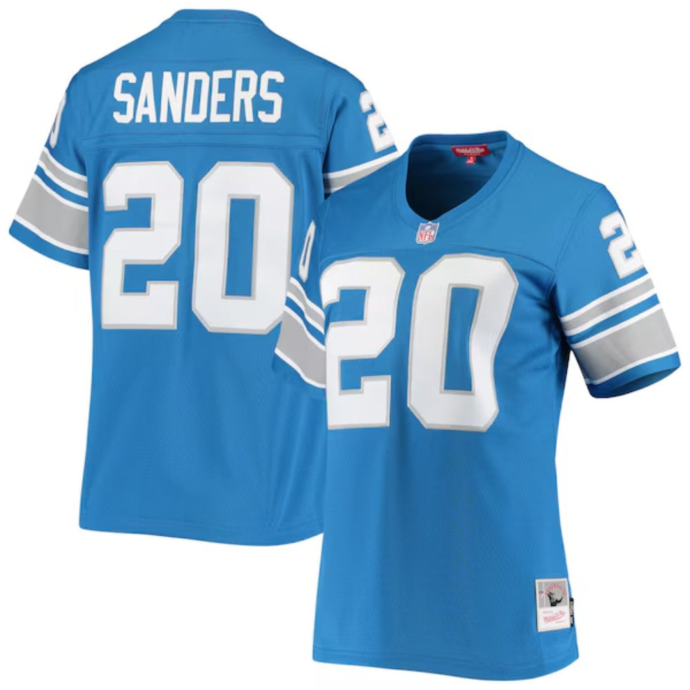 Detroit Lions Barry Sanders Blue 1996 Throwbacks Legacy Jersey - Pastime Sports & Games