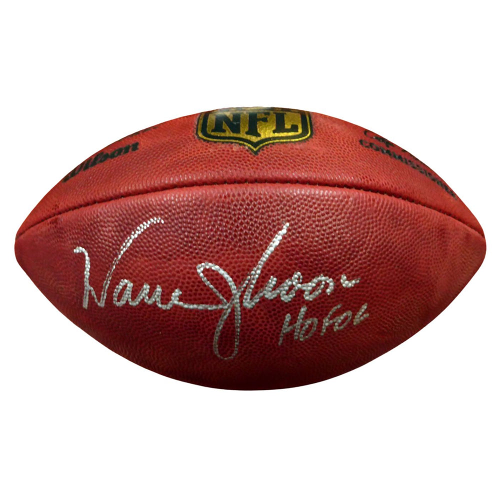 Warren Moon Autographed NFL Leather Football (Inscribed "HOF'06")