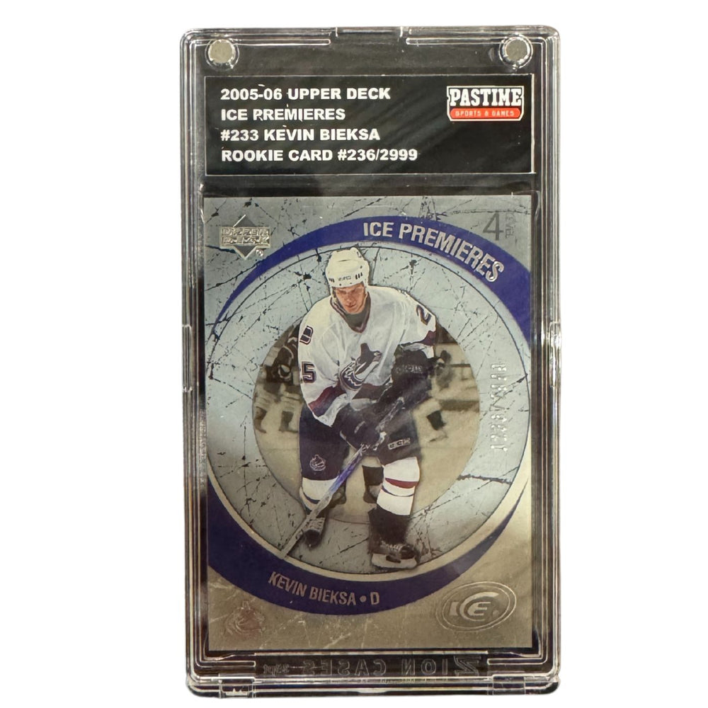 Kevin Bieksa 2005-06 Upper Deck Ice Premiers Rookie Card Encased in Magpro - Pastime Sports & Games